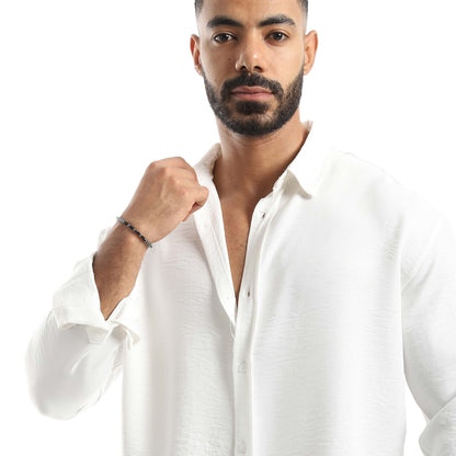 Long Sleeves Turn Down Collar Shirt