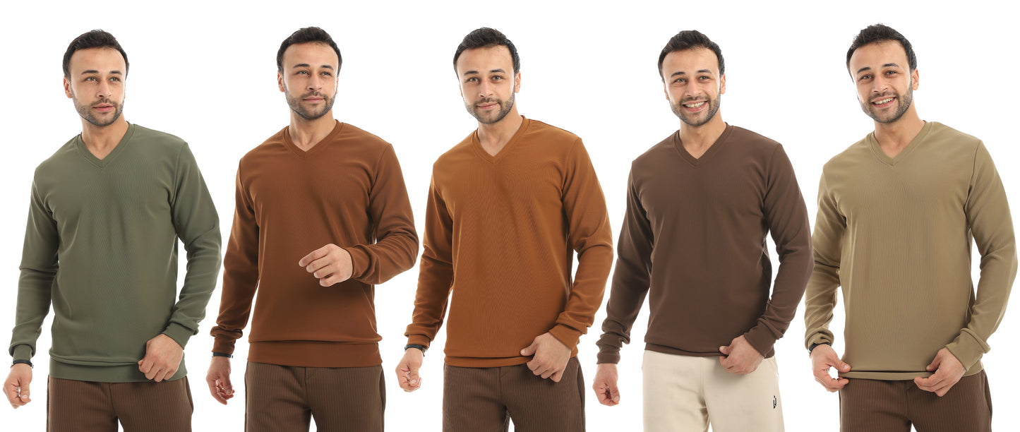 Bundle Of 5 T-Shirt V Neck