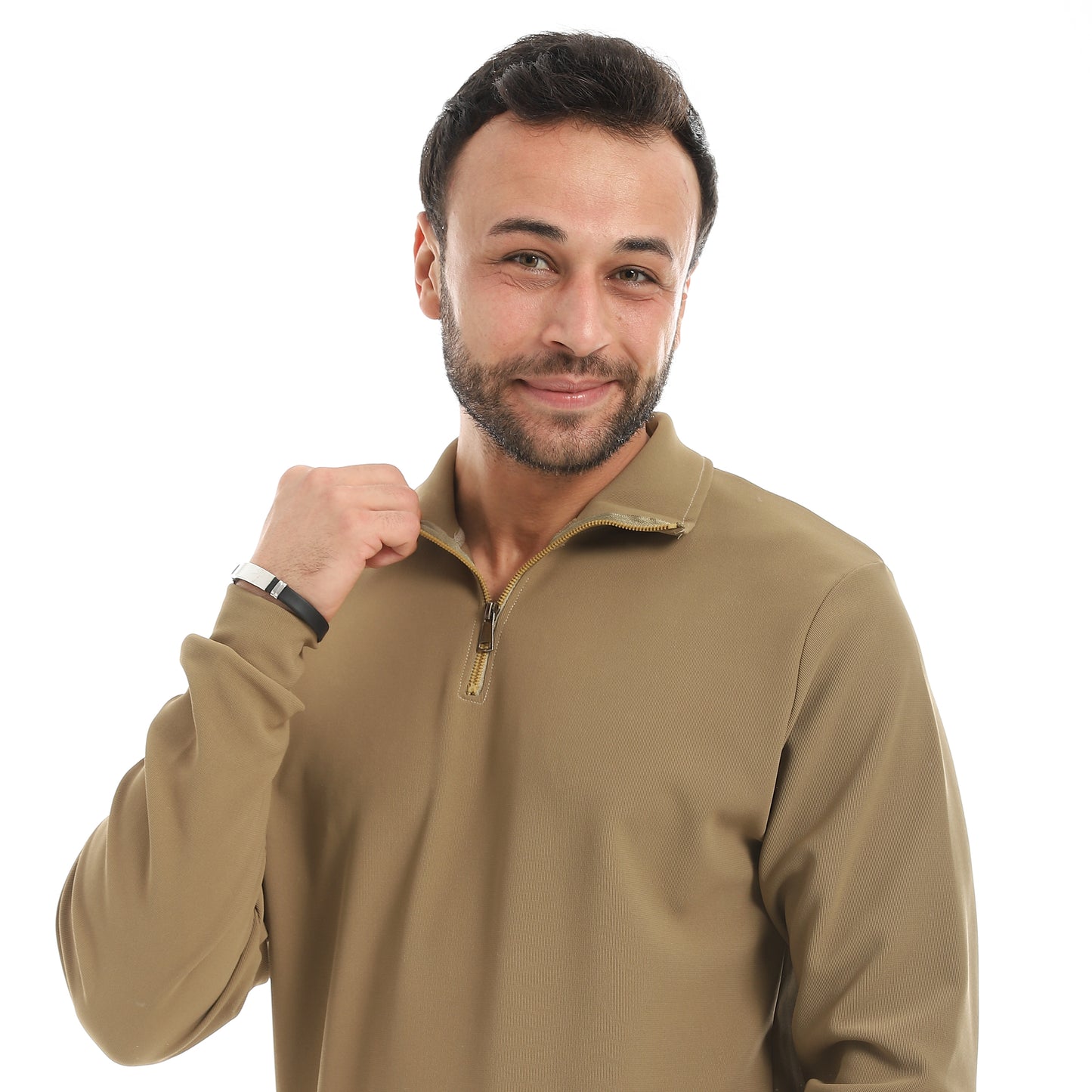 Quarter Zipper Trico Sweatshirt