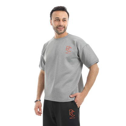 T-Shirt Oversize Printed Bracelet Set And Pants
