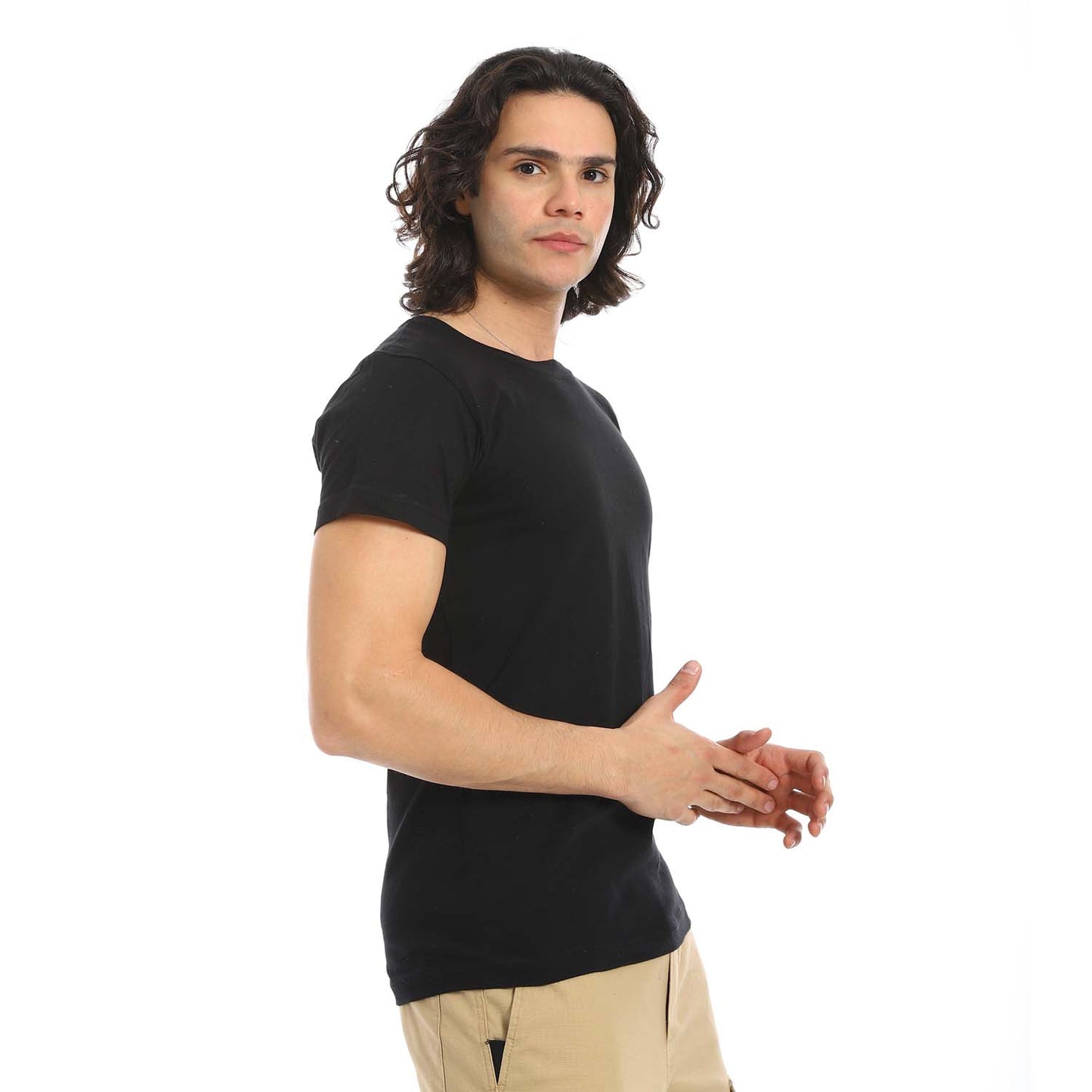 Plain Basic Round Neck T-Shirt
