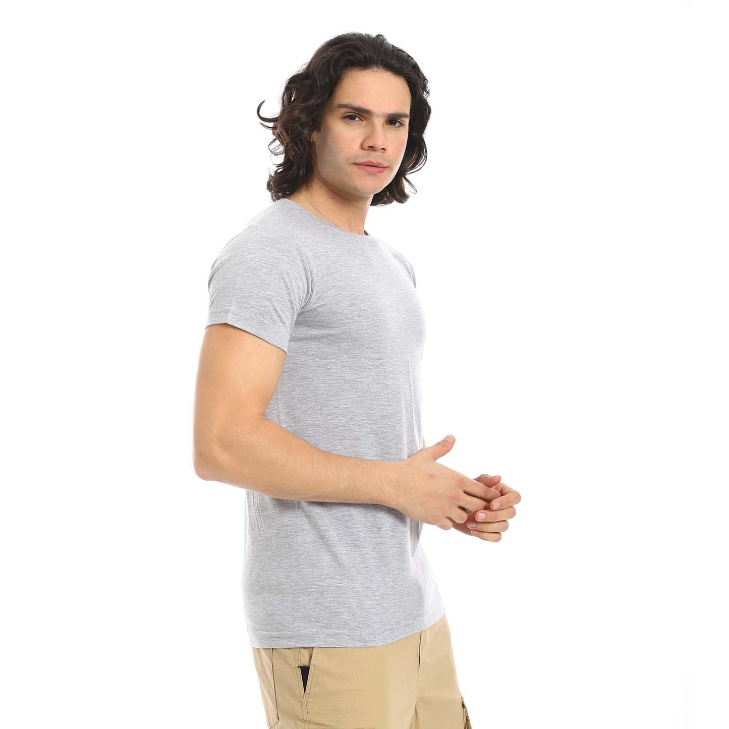 Plain Basic Round Neck T-Shirt
