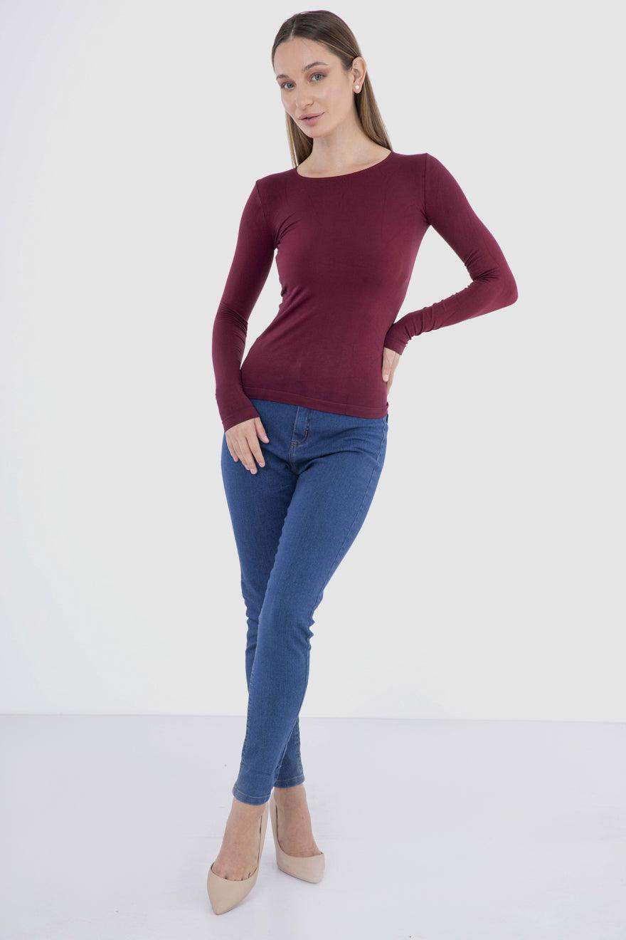 Carina Microfiber Long Sleeves Top