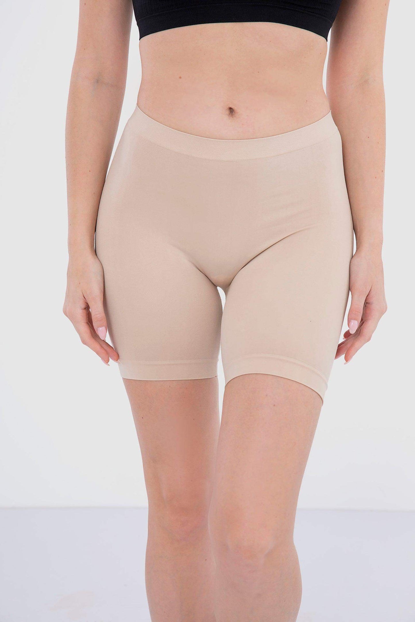 Carina Microfiber Mid Thigh Shorts