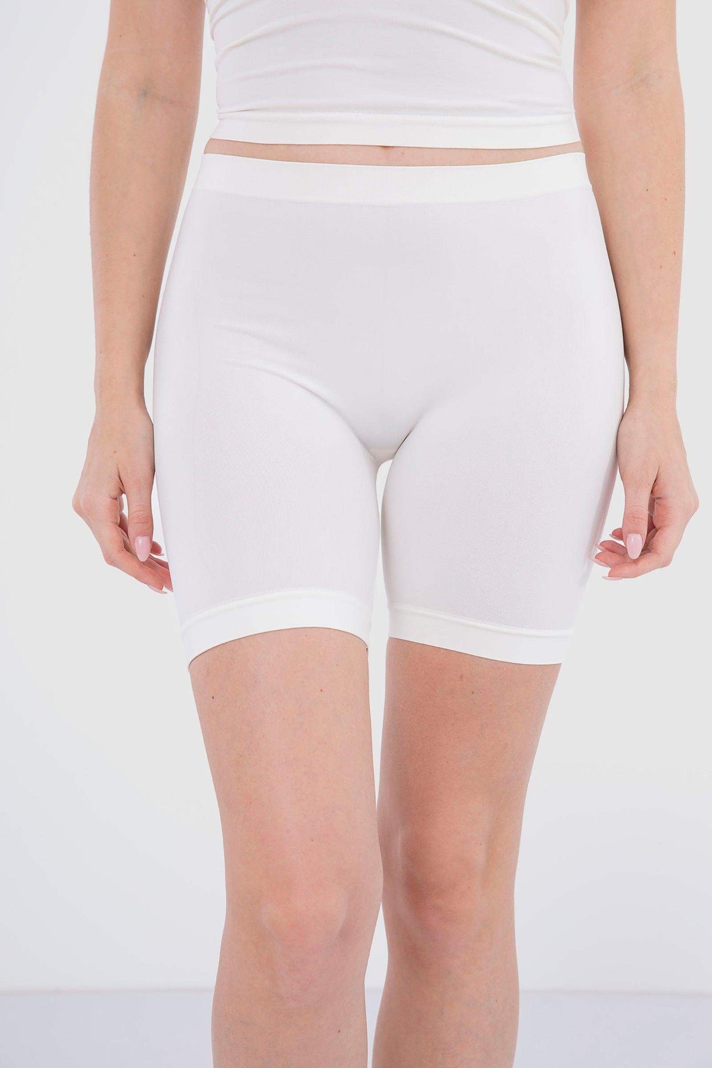 Carina Microfiber Mid Thigh Shorts