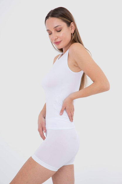 قميص داخلي بدون أكمام من الألياف الدقيقة