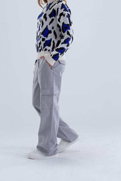 بنطال باراشوت متعدد الجيوب