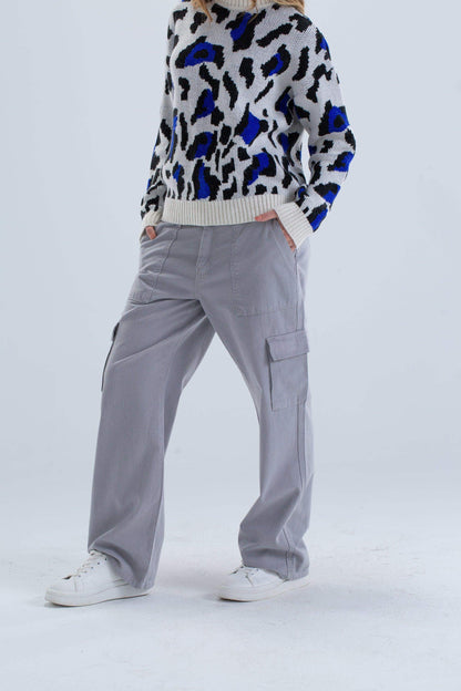 بنطال باراشوت متعدد الجيوب