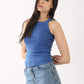 Carina Narrow Cut Ribbed Tank Top