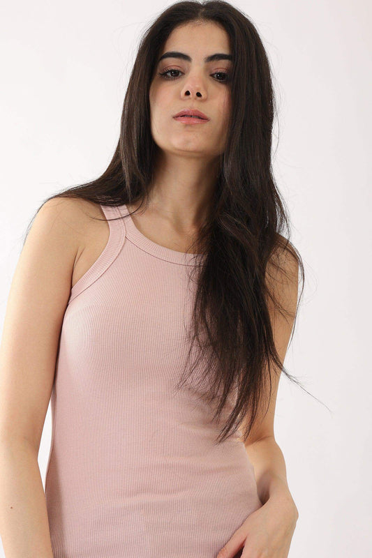 قميص داخلي ضيق ومضلع