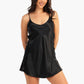 Carina Nightgown with Crossed Side & Lace