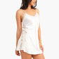 Carina Nightgown with Crossed Side & Lace