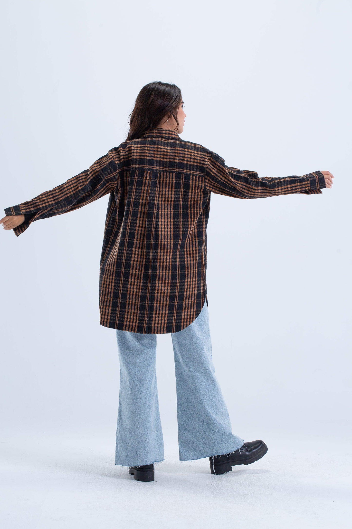 Carina Oversized Checkered Shirt