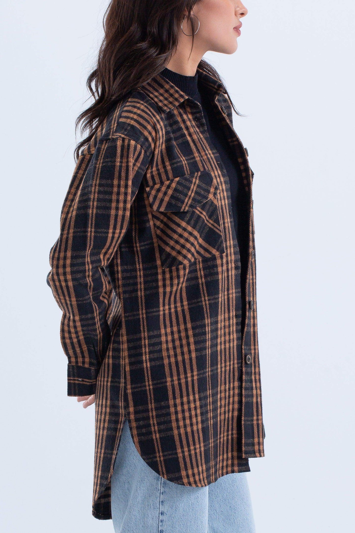 Carina Oversized Checkered Shirt