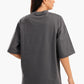 Dark Gray Oversized Plain Lounge T-Shirt