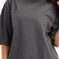 Dark Gray Oversized Plain Lounge T-Shirt