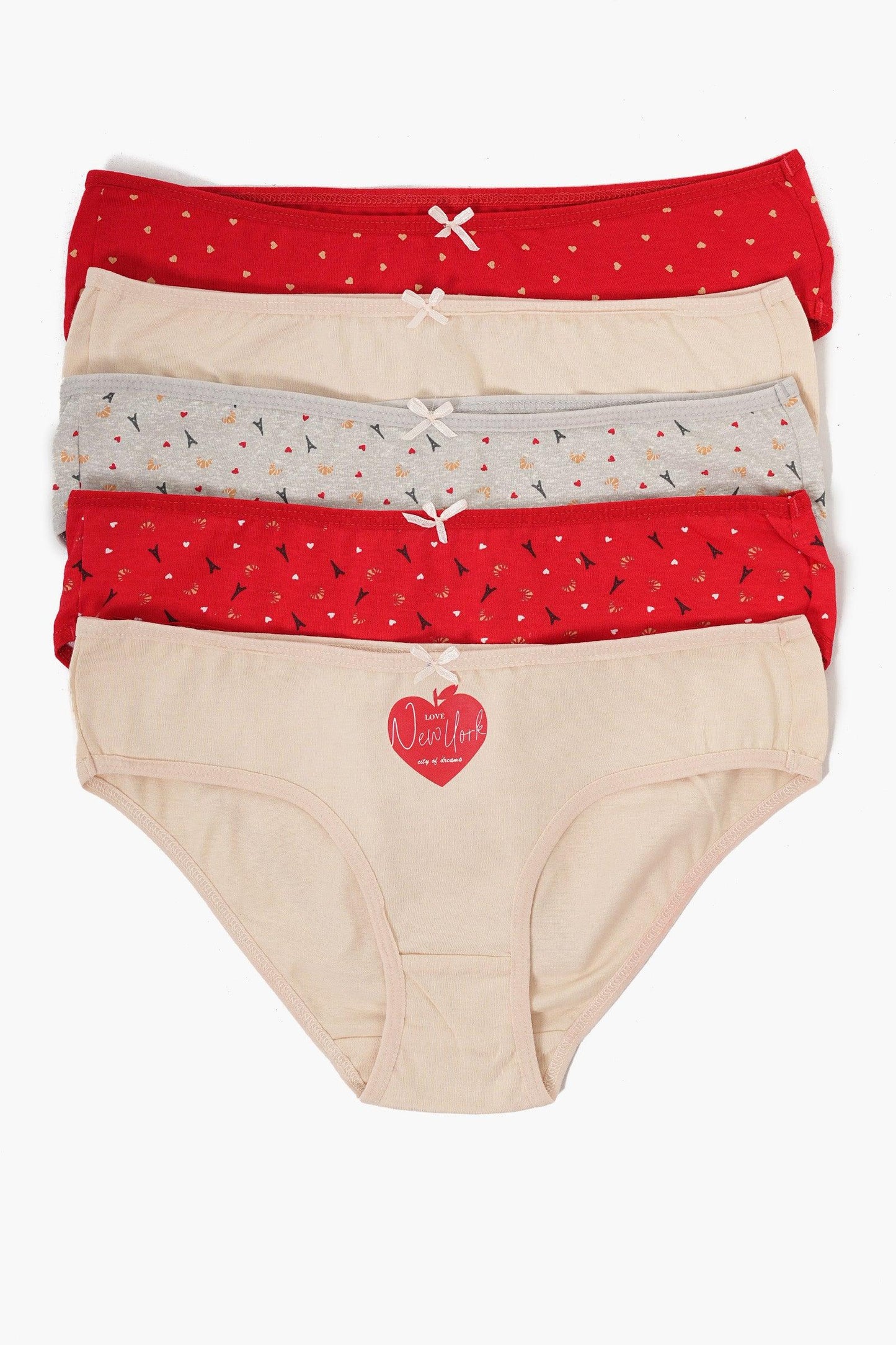 Pack of 10 Colored Bikini Panties