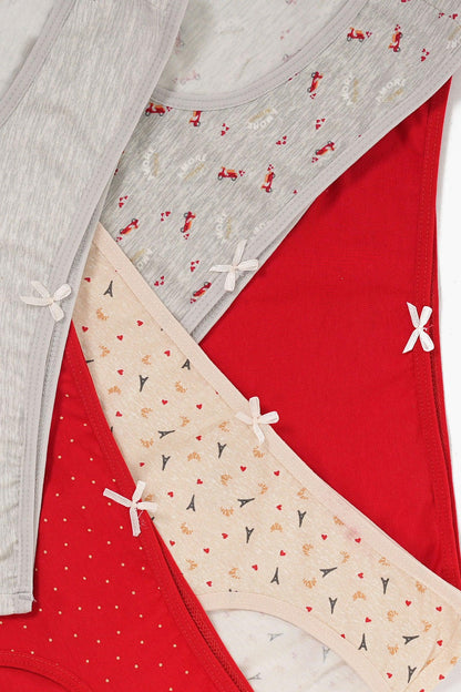 Pack of 10 Colored Bikini Panties