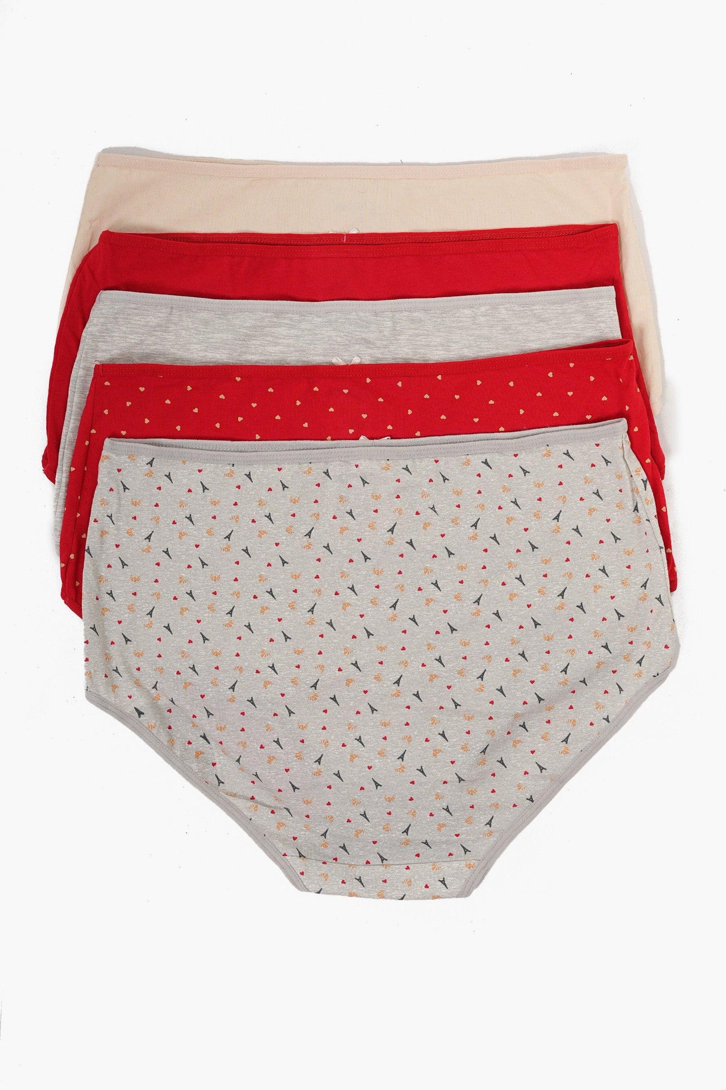 عبوة من 10 سراويل داخلية كاملة ملونة