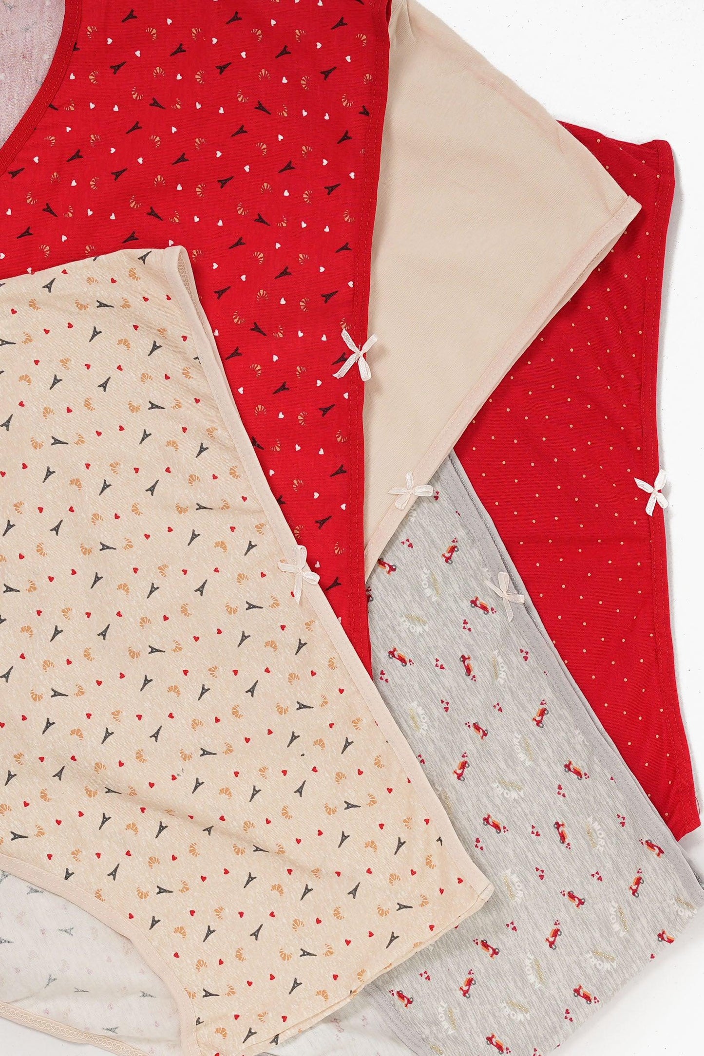 عبوة من 10 سراويل داخلية كاملة ملونة