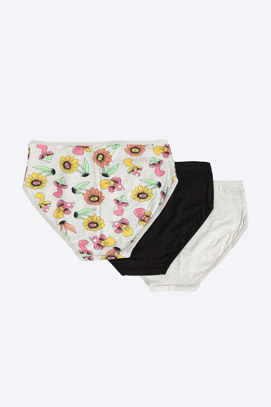 Carina Pack of 3 Colored Brief Panties