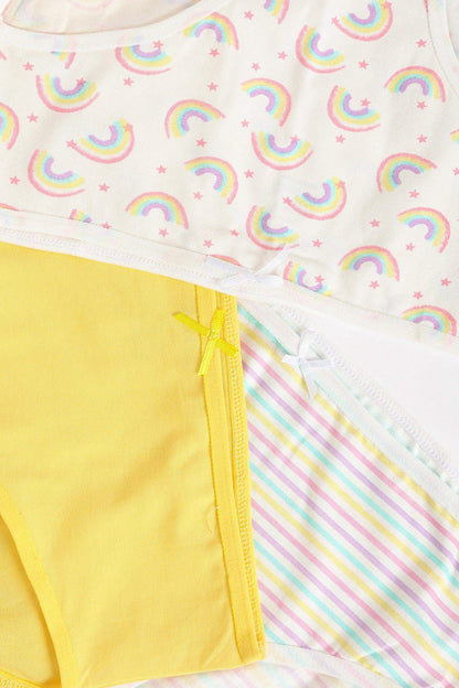 مجموعة من 3 سراويل داخلية ملونة