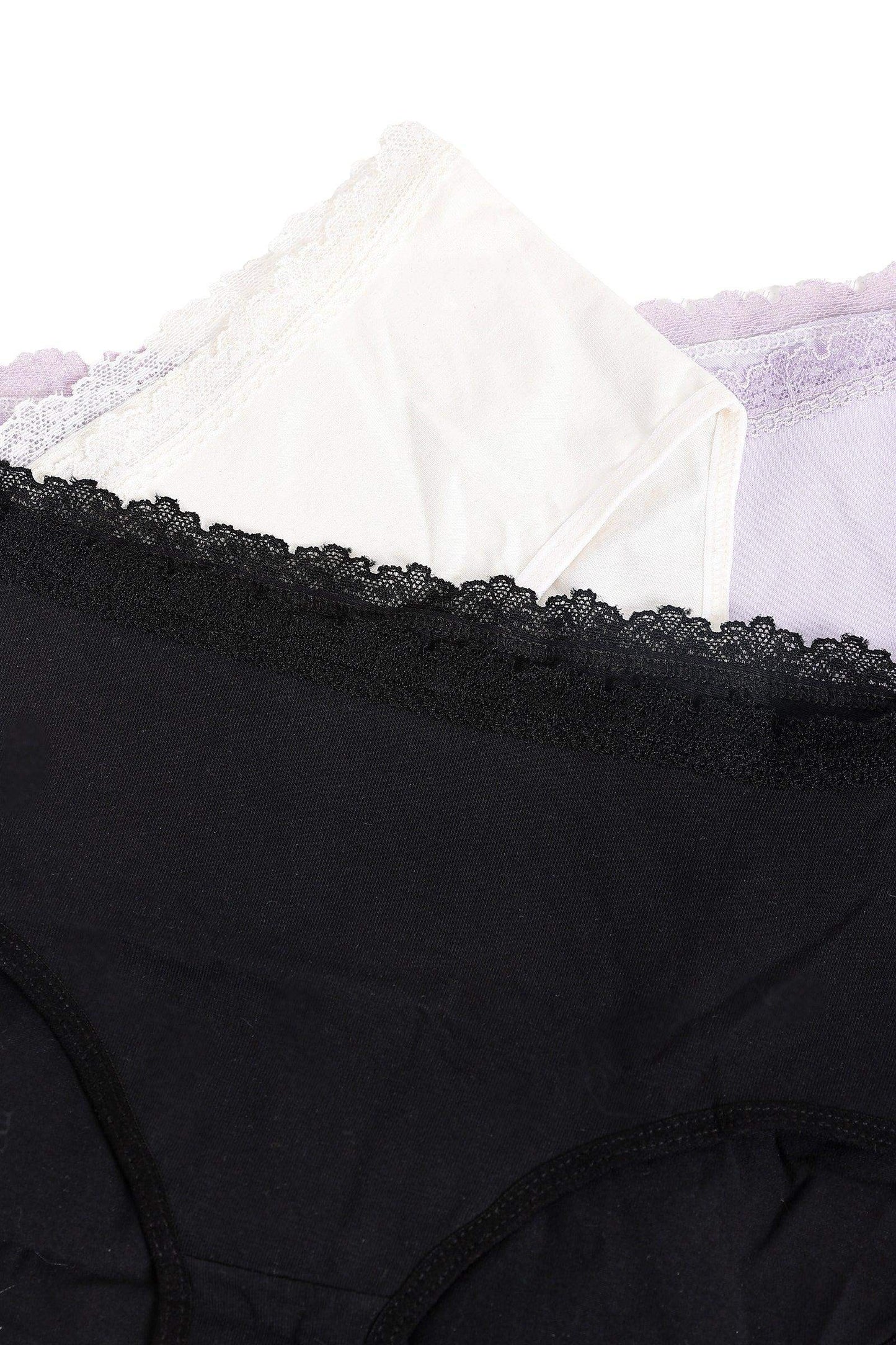 Carina Pack of 3 Full Brief Panties with Lace