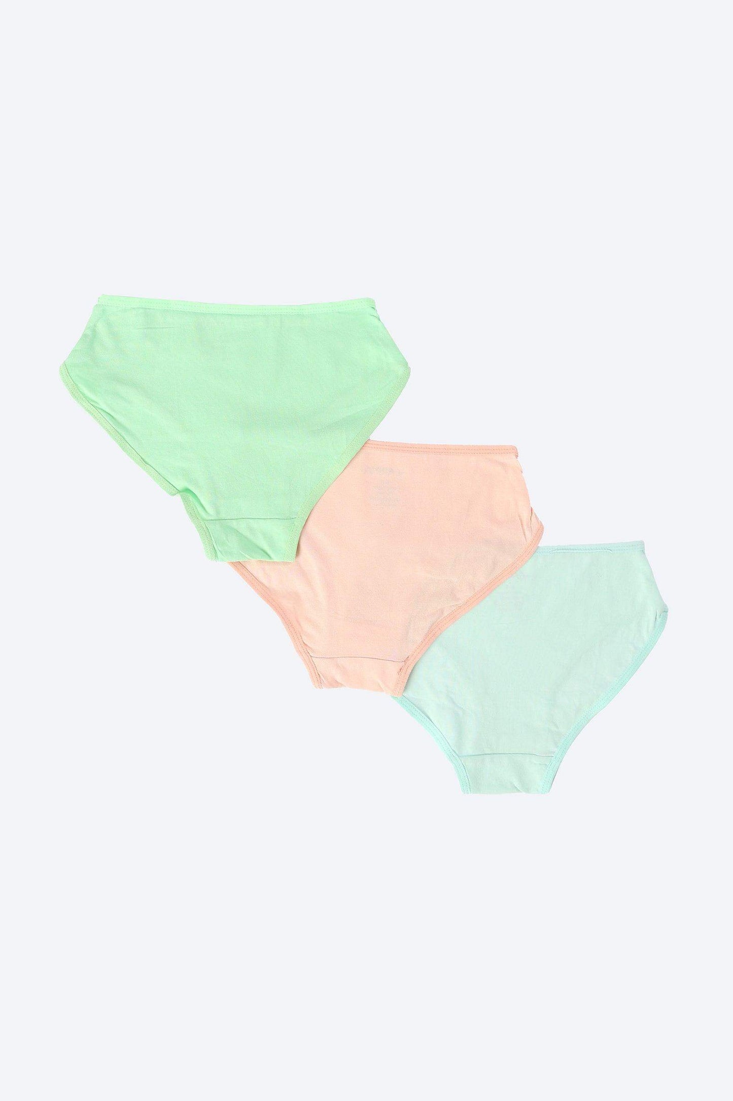 Carina Pack of 3 Brief Panties for Girls