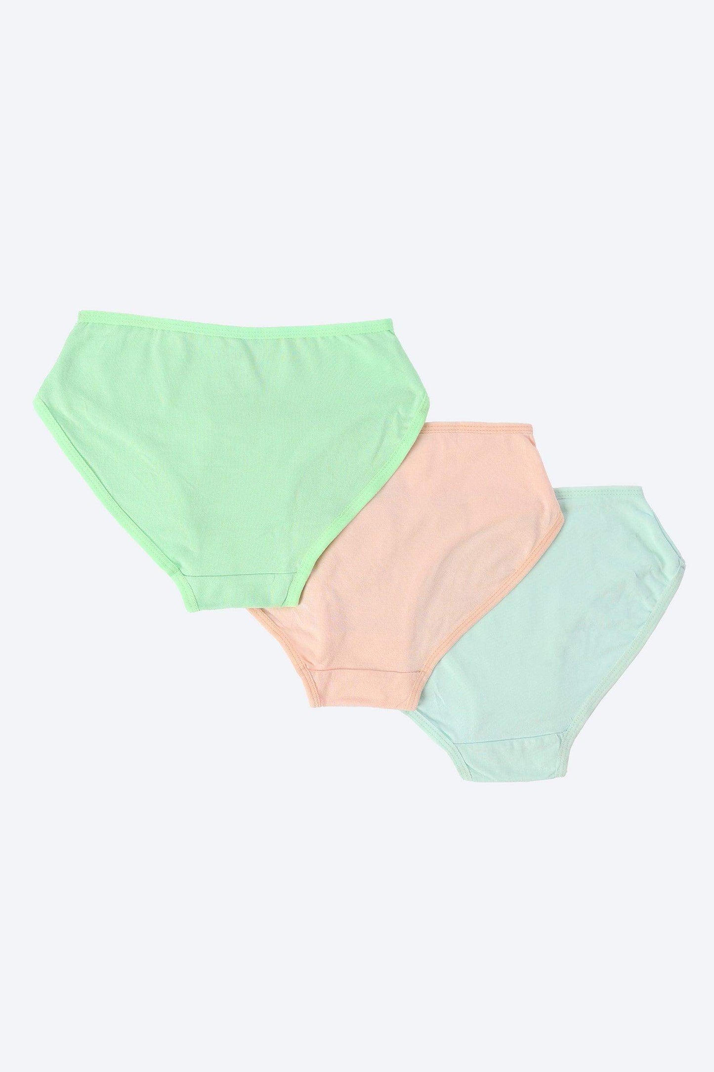 Carina Pack of 3 Brief Panties for Girls