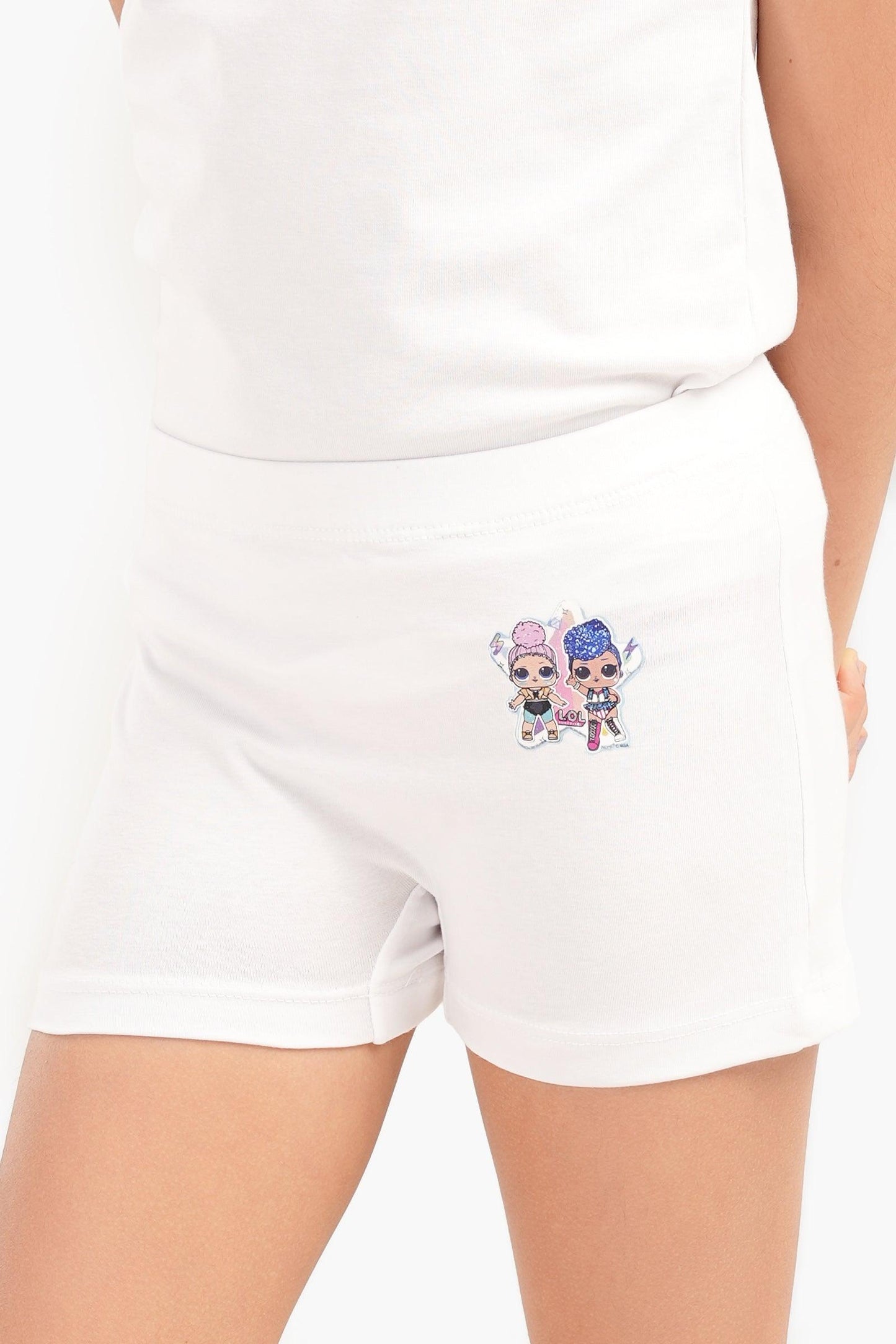 Pack of 3 Printed Brief Shorts for Girls