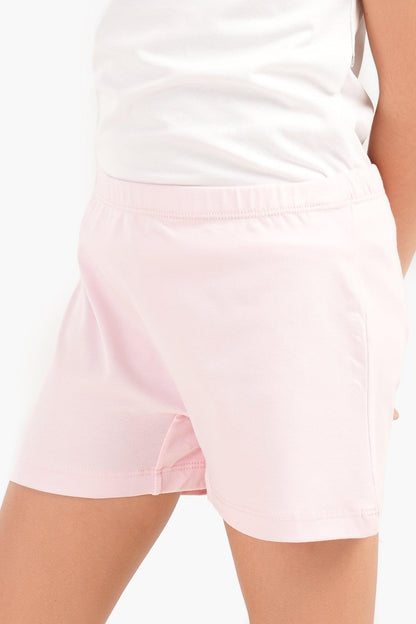 مجموعة من 3 شورتات قصيرة سادة للبنات