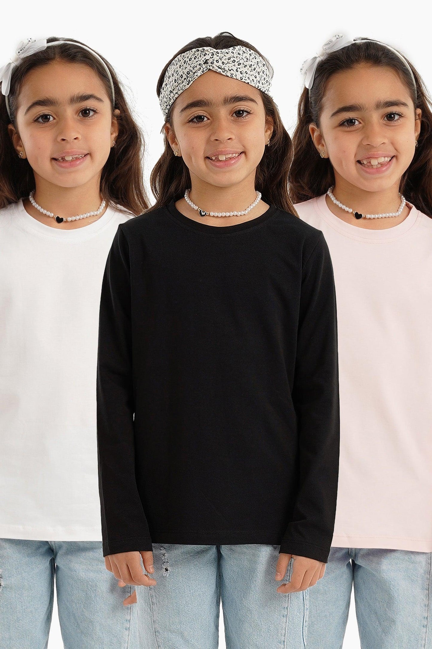 Pack of 3 Long Sleeves Tops for Girls
