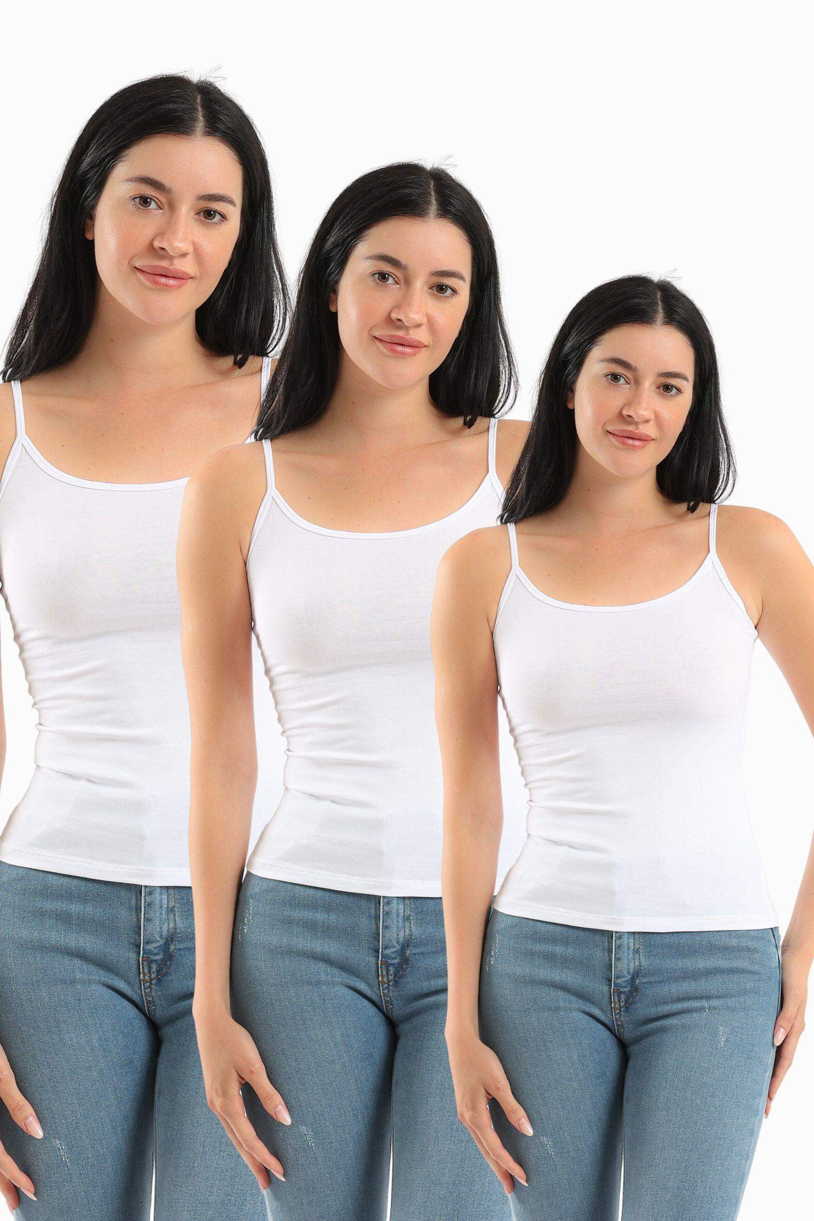 Pack of 3 Plain Cami Top - Carina - ??Ã¢â‚¬â„¢????????ÃƒÂ±??Ã¯Â¿Â½ÃƒÂ¿??Ã†â€™?ÃƒÂ¿????