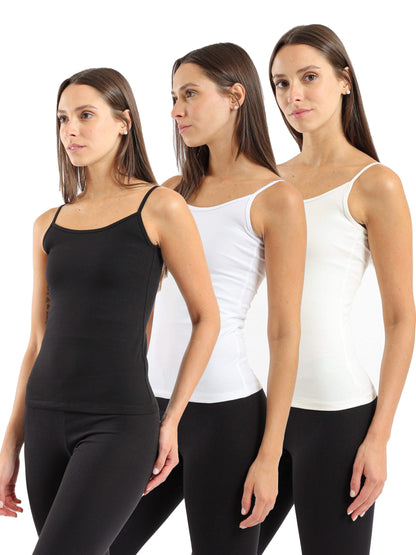 Pack of 3 Plain Cami Top - Carina - ??Ã¢â‚¬â„¢????????ÃƒÂ±??Ã¯Â¿Â½ÃƒÂ¿??Ã†â€™?ÃƒÂ¿????
