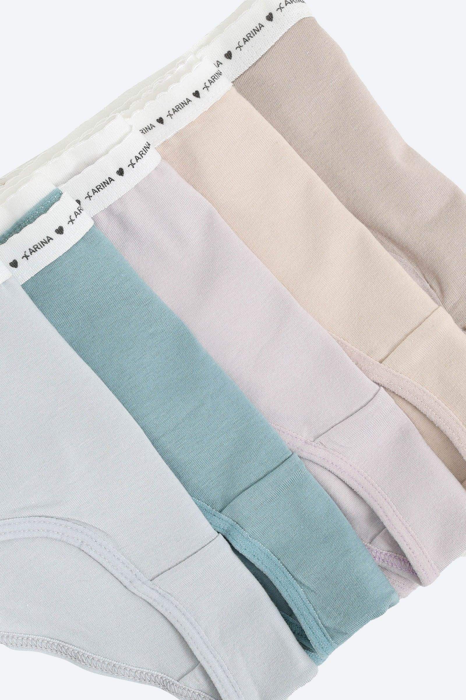 Pack of 5 Colored Brief Panties - Carina - ??Ã¢â‚¬â„¢????????ÃƒÂ±??Ã¯Â¿Â½ÃƒÂ¿??Ã†â€™?ÃƒÂ¿????