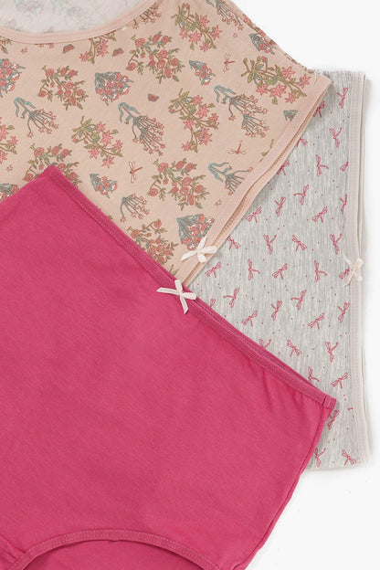 مجموعة من 7 سراويل داخلية كاملة ملونة