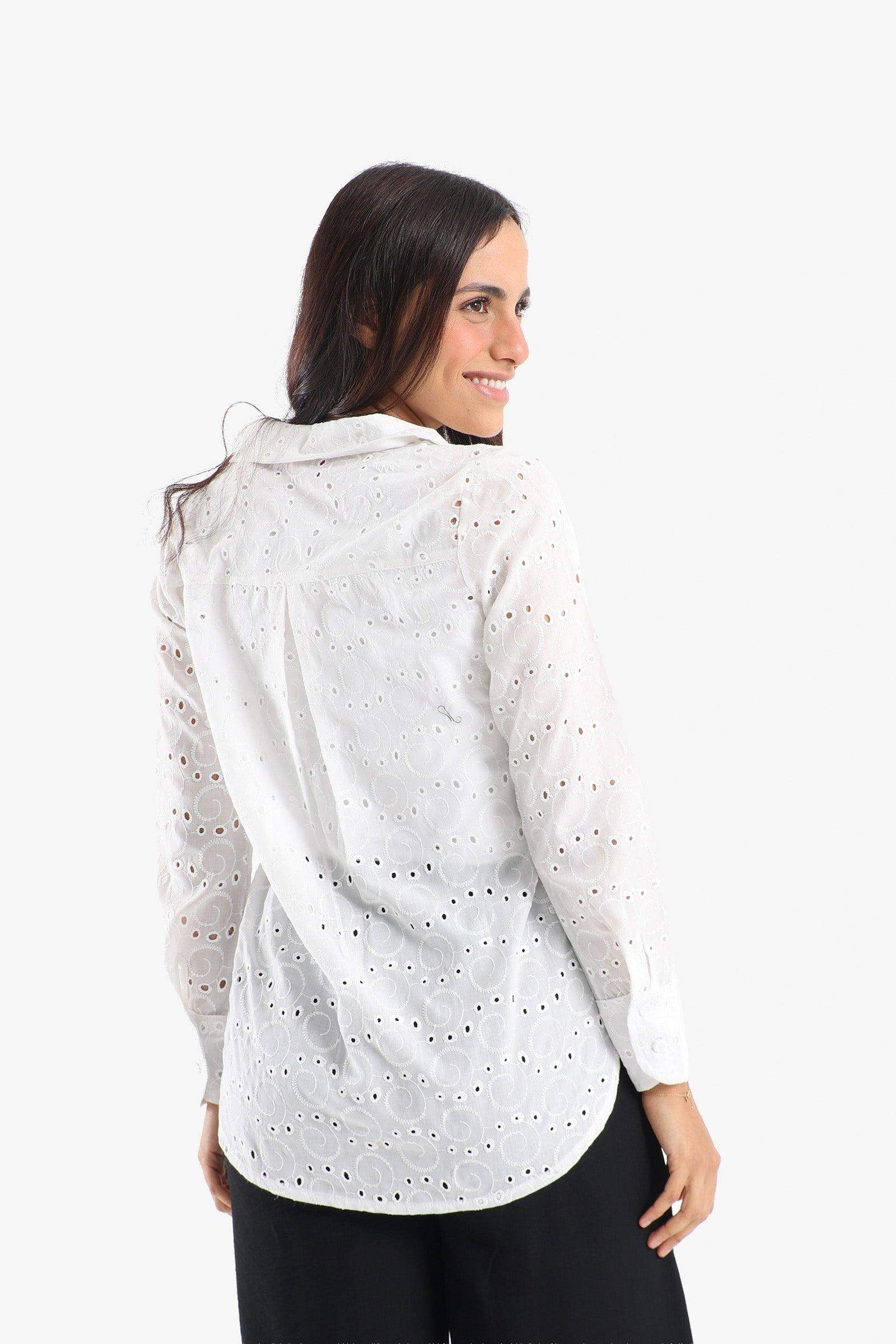 Perforated Long Sleeves Shirt - Carina - ??√É¬¢√¢‚Äö¬¨√¢‚Äû¬¢????????√É∆í√Ç¬±??√É¬Ø√Ç¬ø√Ç¬Ω√É∆í√Ç¬ø??√É‚Ä†√¢‚Ç¨‚Ñ¢?√É∆í√Ç¬ø????
