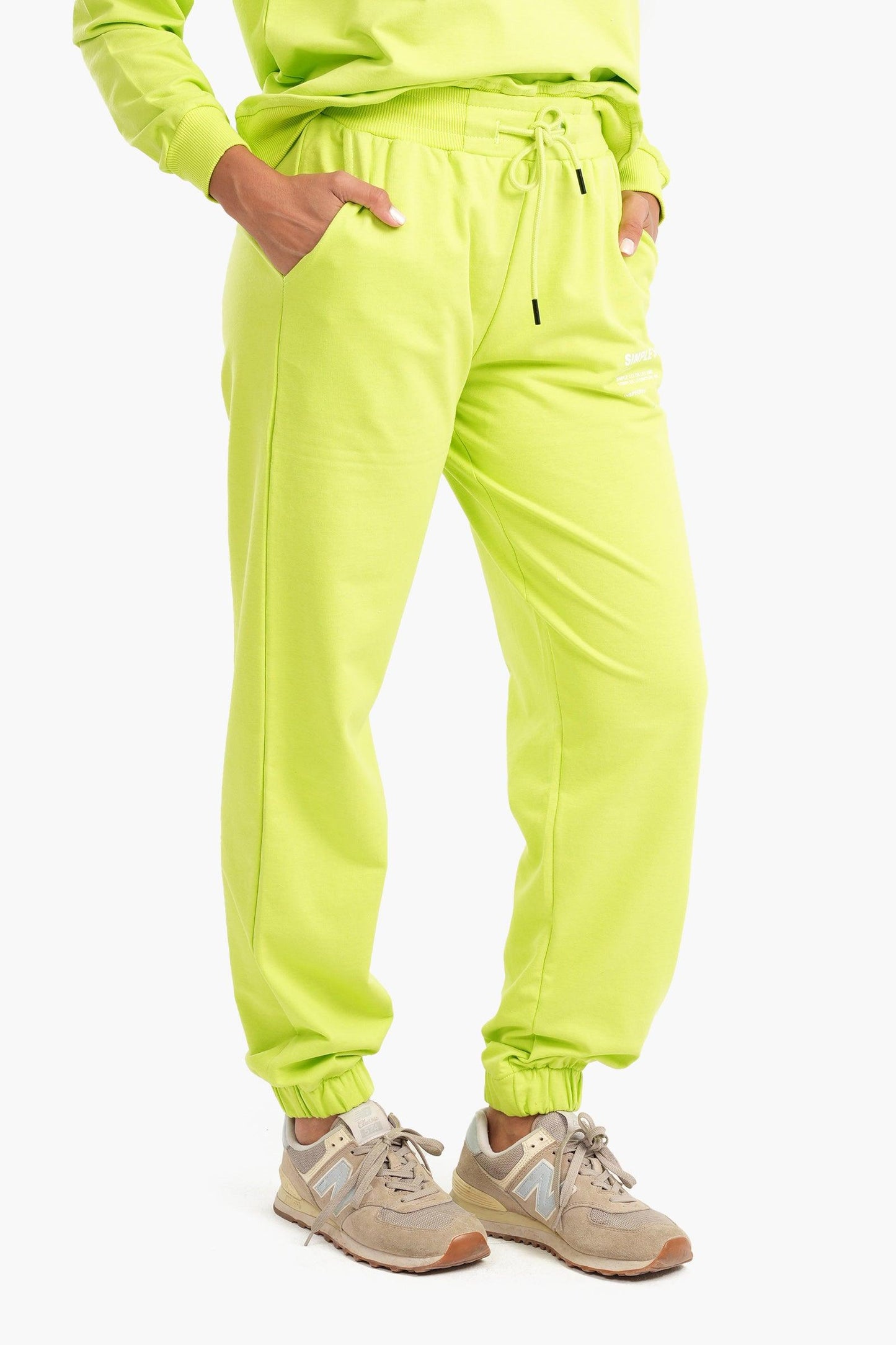 Lime Melton Sweatpants