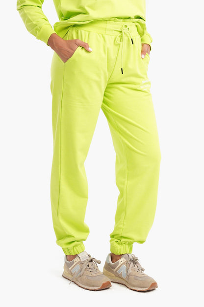Lime Melton Sweatpants