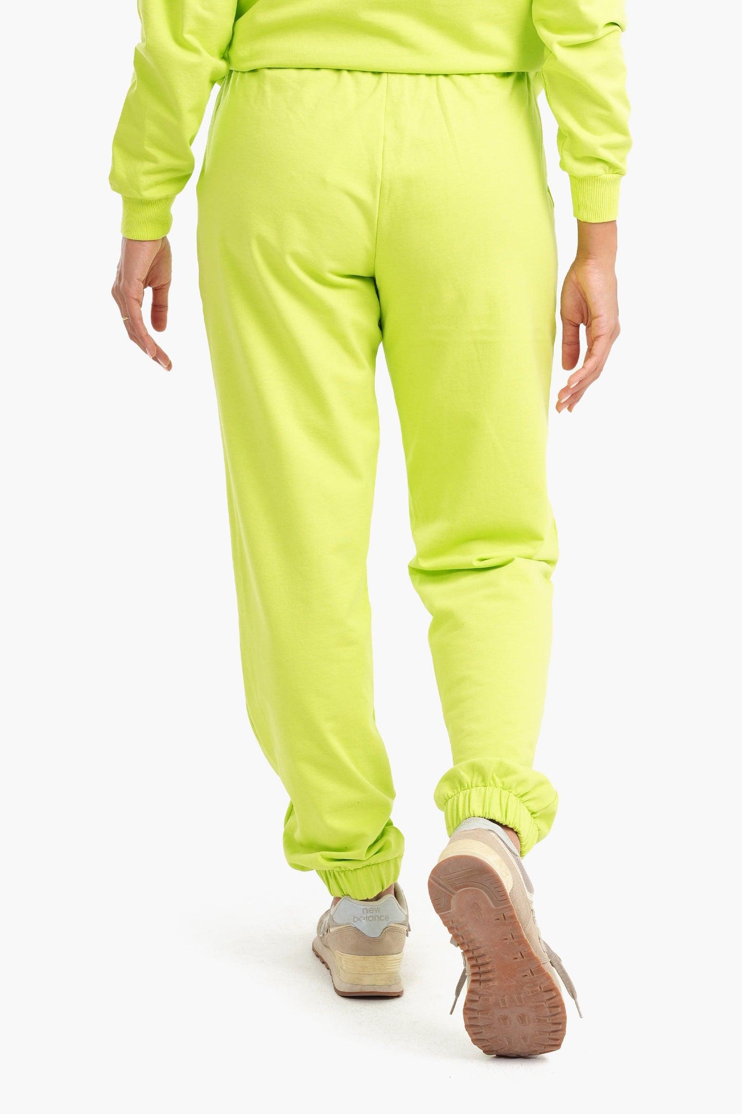 Lime Melton Sweatpants