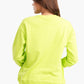 Lemon Green Melton Lounge Sweatshirt