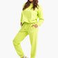 Lemon Green Melton Lounge Sweatshirt