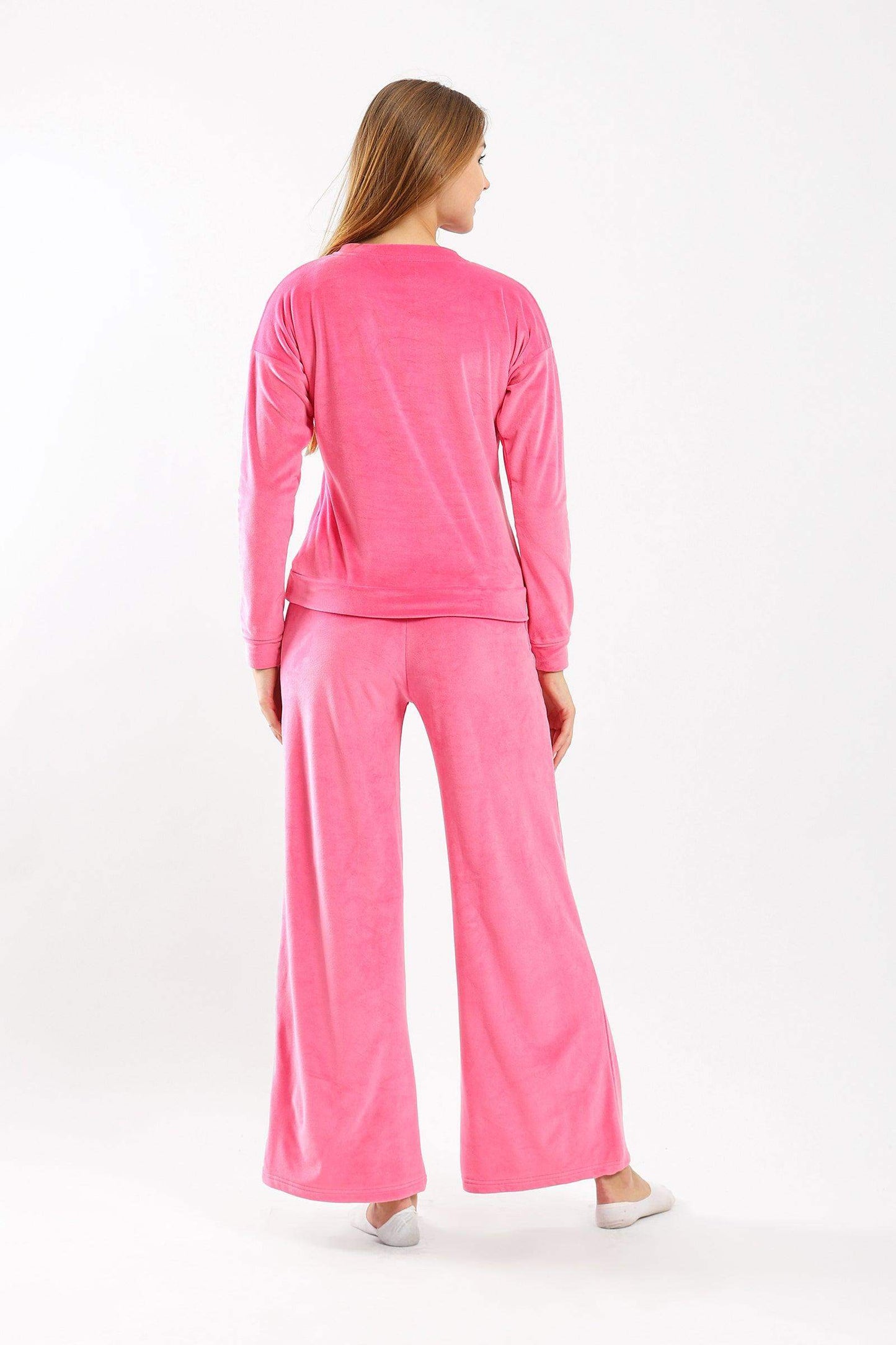 Carina Plain Plush Pyjama Set