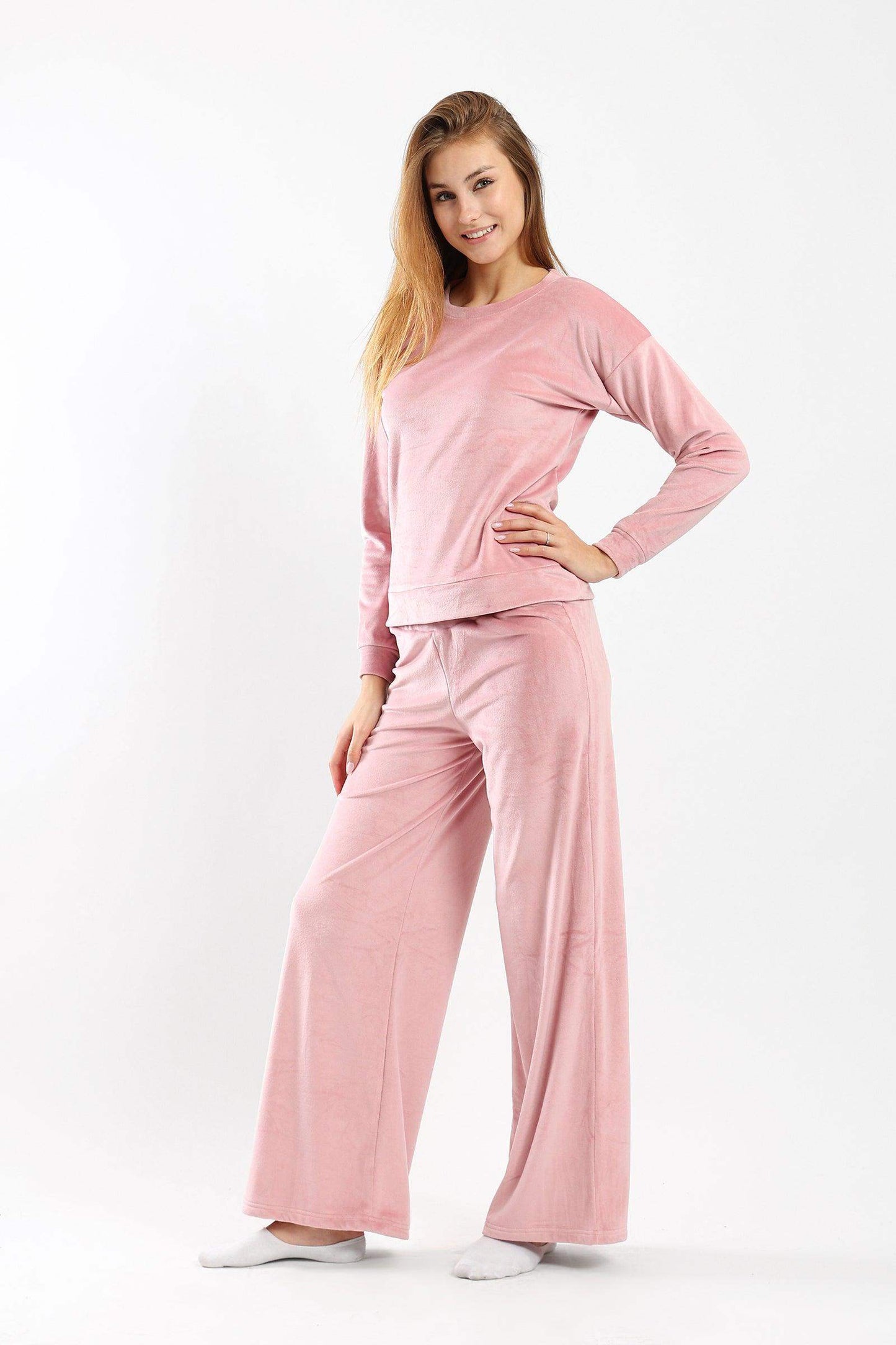 Carina Plain Plush Pyjama Set