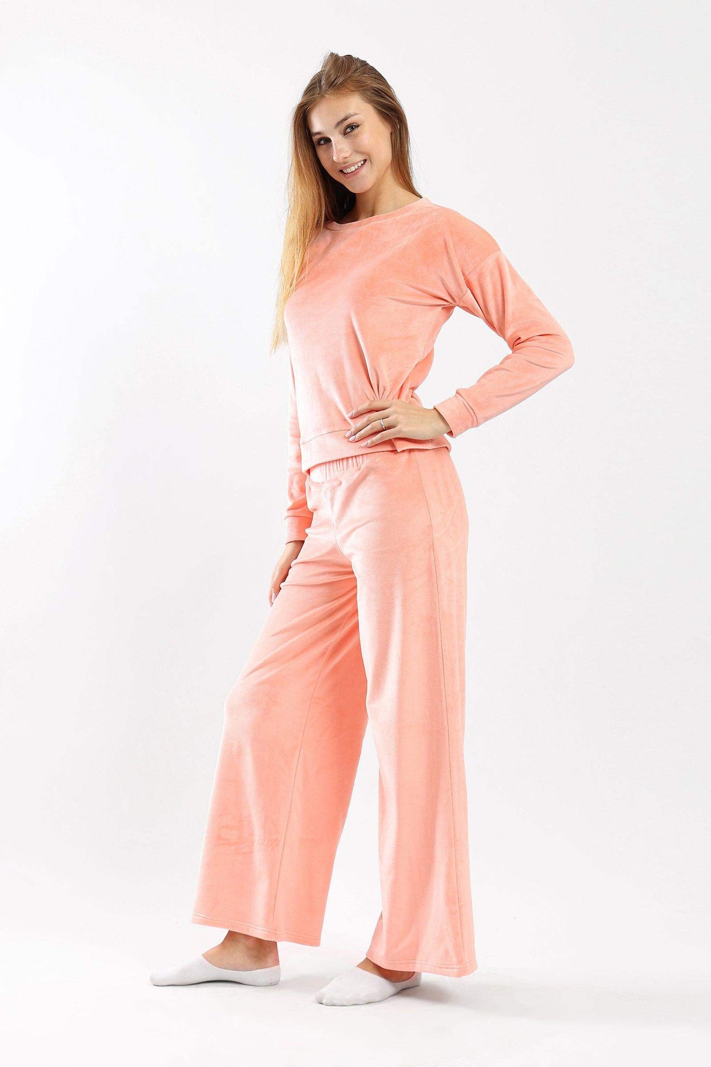 Carina Plain Plush Pyjama Set