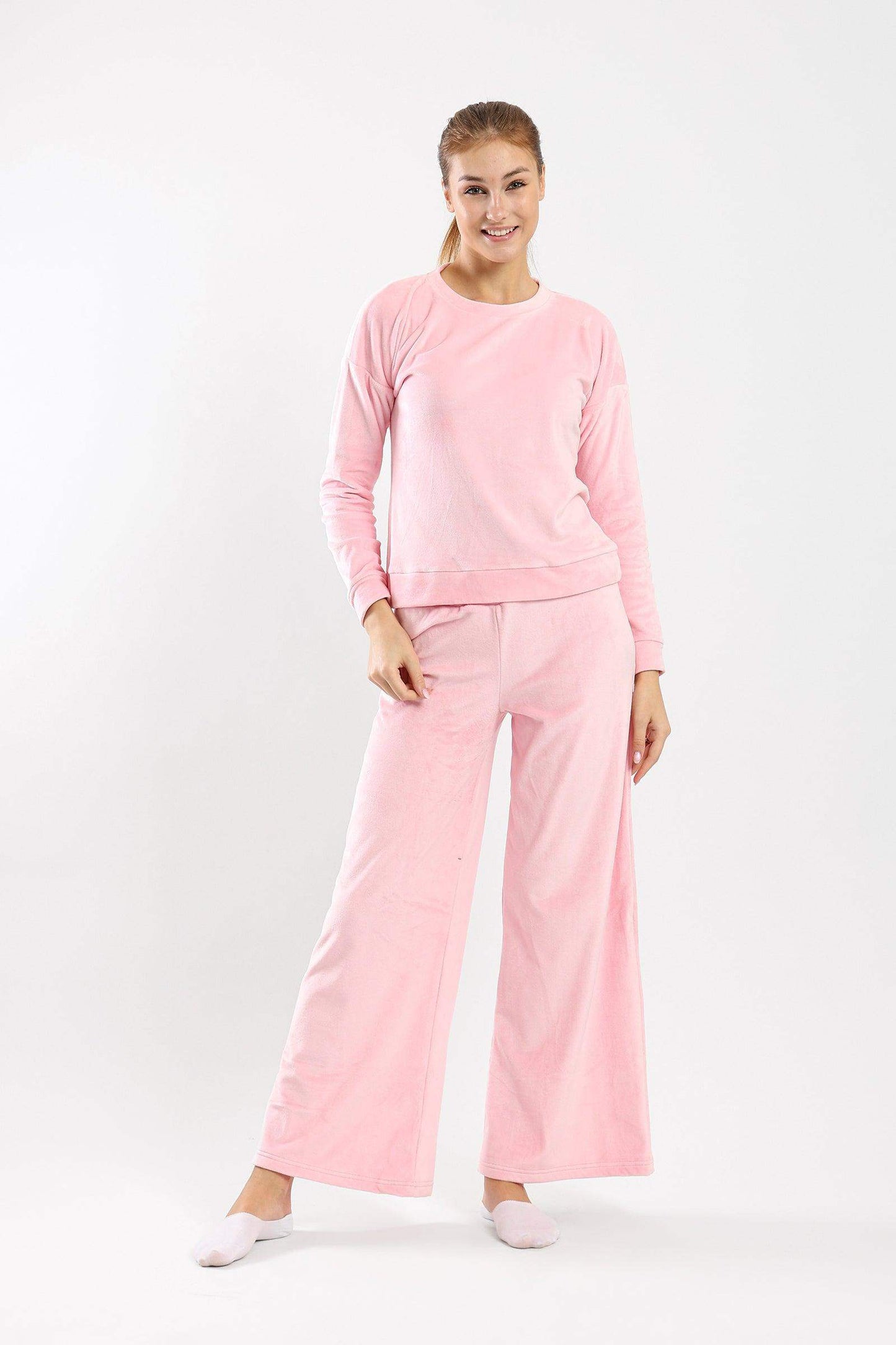 Carina Plain Plush Pyjama Set