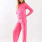 Carina Plain Plush Pyjama Set