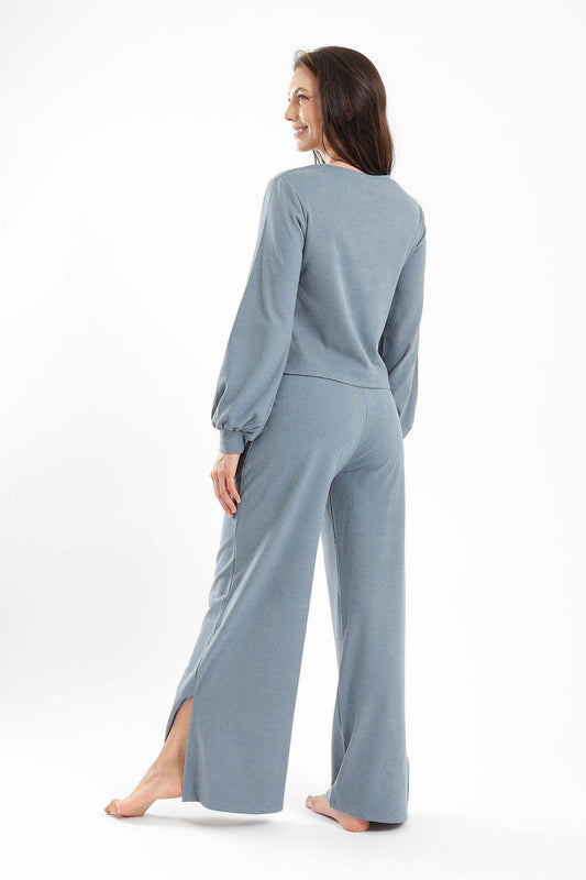 Carina Plain Round Neck Pyjama Set