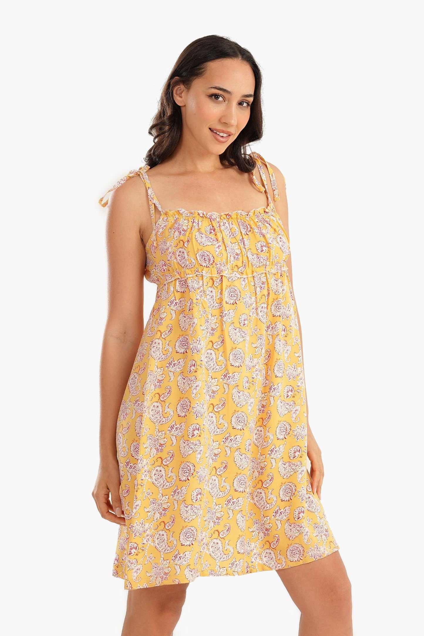 Pleated Chest Nightgown