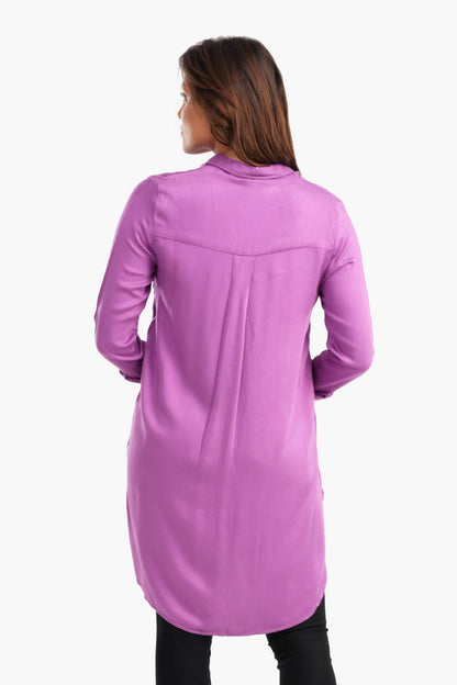 قميص بوبلين طويل